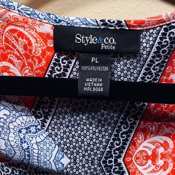 🌟HP🌟NWOT Sleeveless Swing Top Style & Co PL - Picture 3 of 6